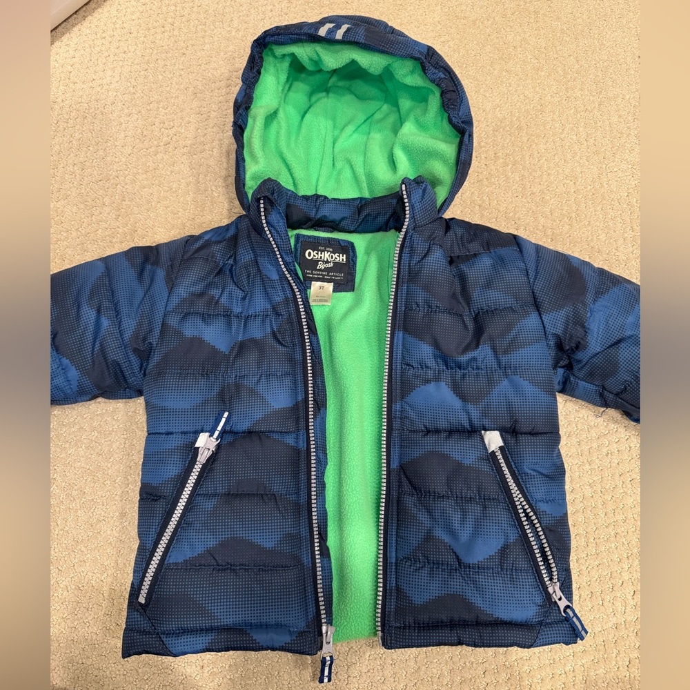 Osh Kosh B'Gosh blue winter jacket, size 3T